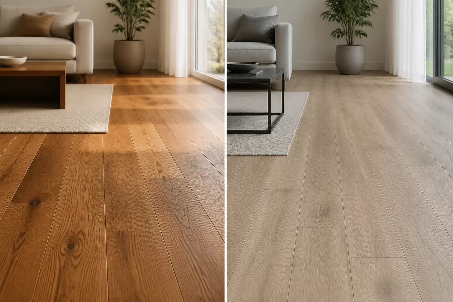 Kuo skiriasi laminatas nuo parketo