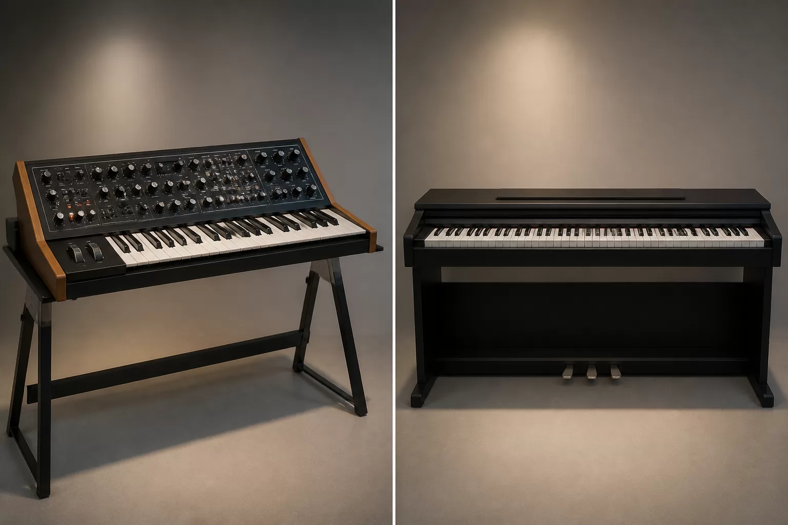 Kuo skiriasi sintezatorius nuo elektrinio pianino