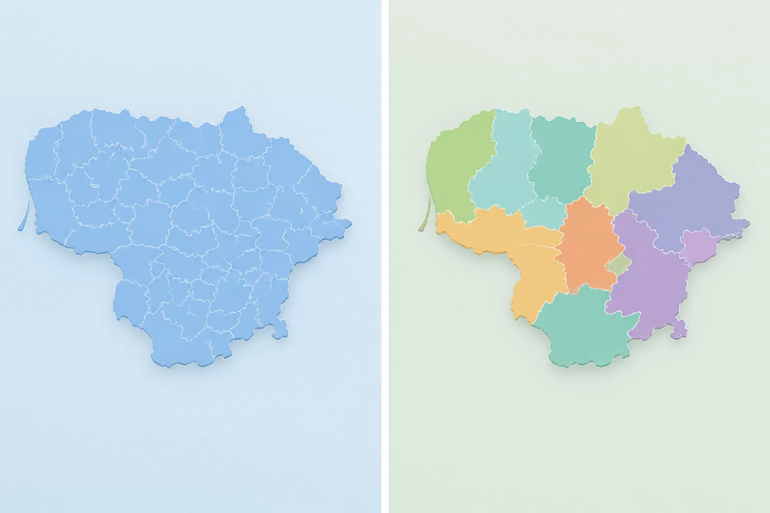 Kuo skiriasi unitarinė valstybė nuo federacinės