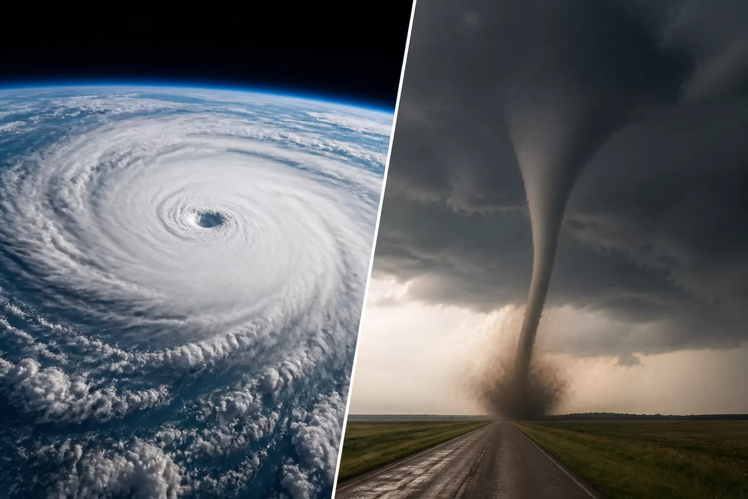 Kuo skiriasi uraganas nuo tornado