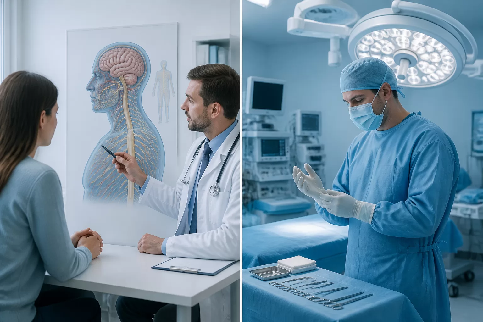 Kuo skiriasi neurologas nuo neurochirurgo