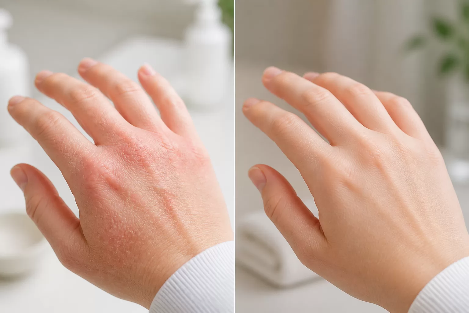 Kuo skiriasi egzema nuo dermatito