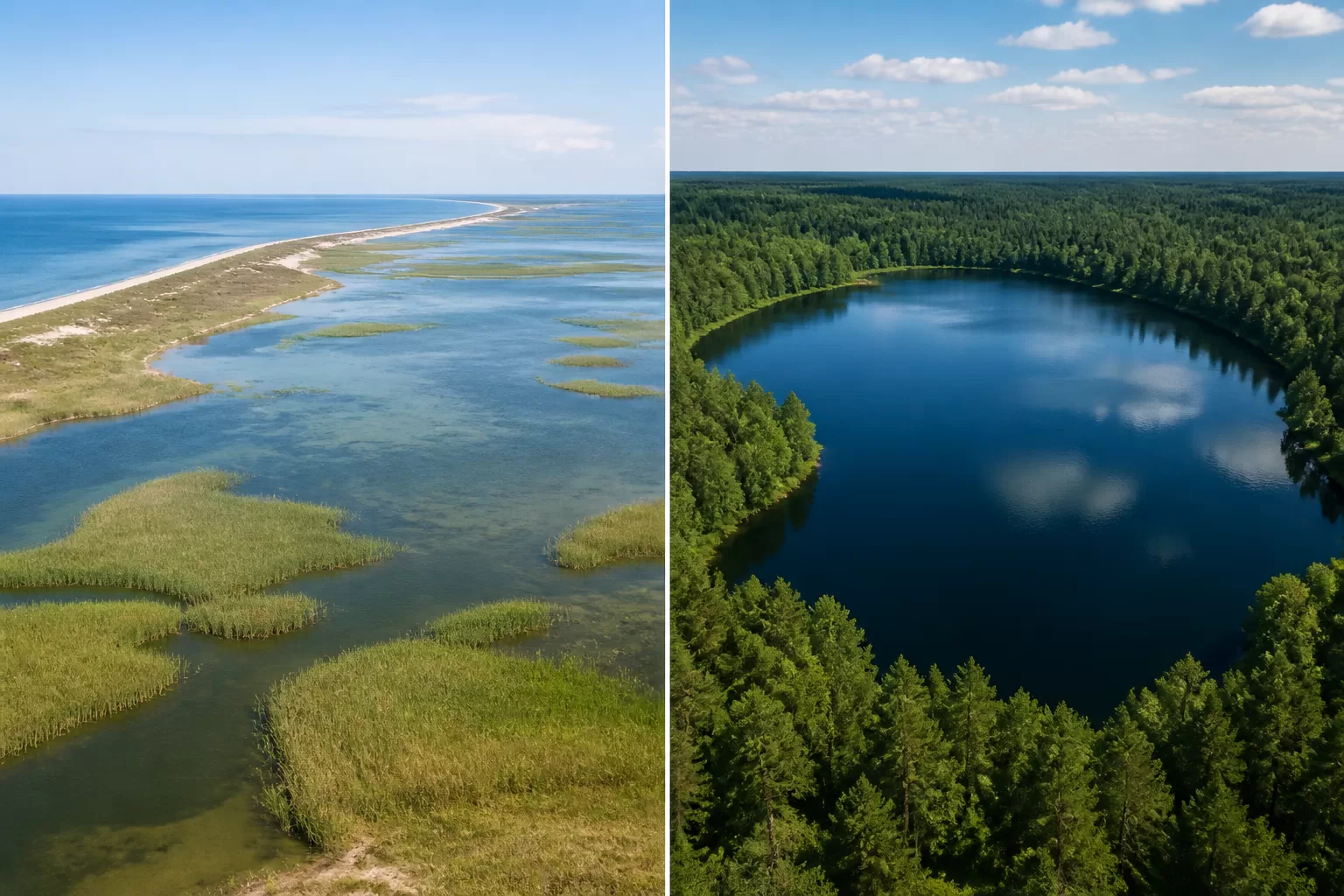 Kuo skiriasi marios nuo ežero