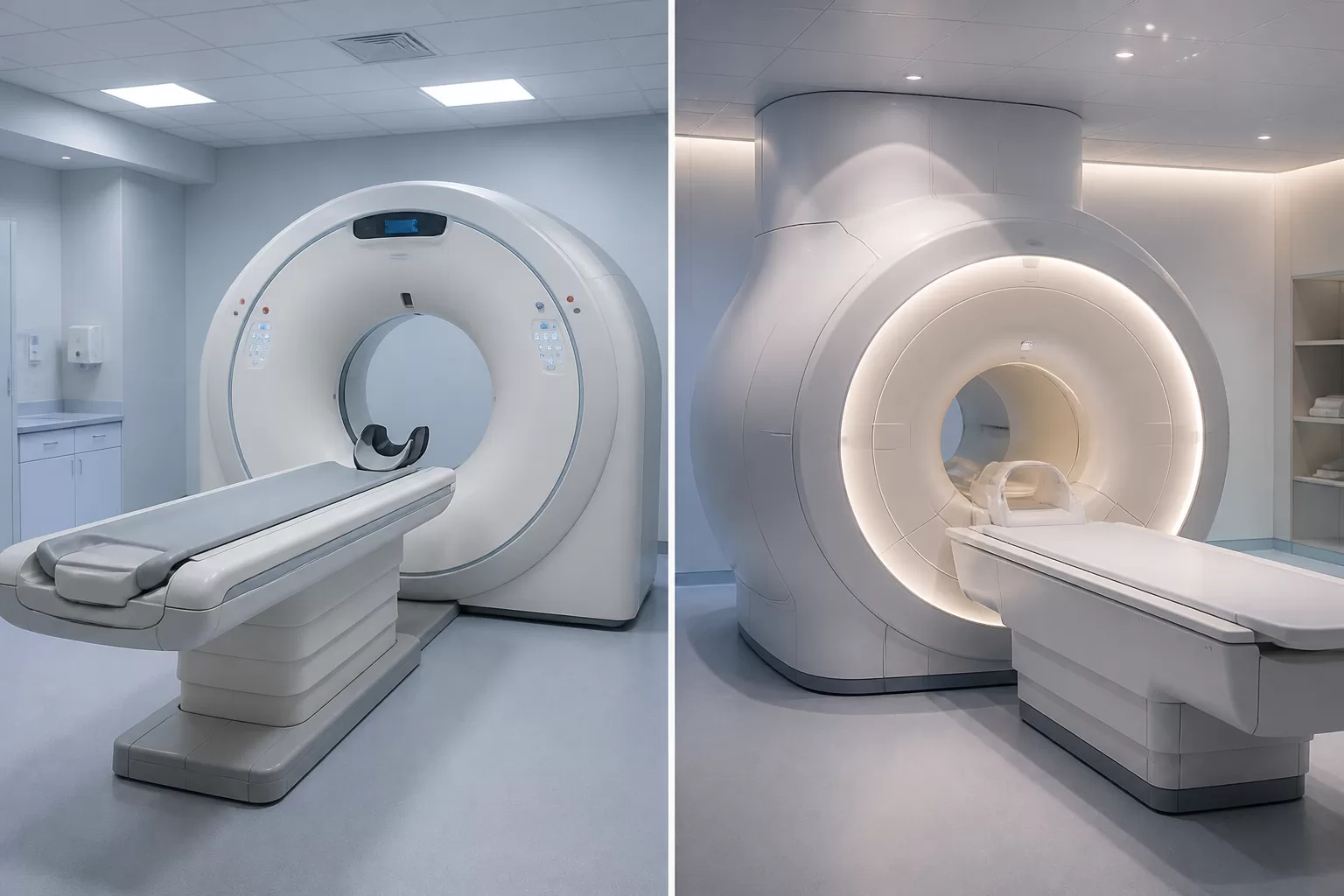 Kuo skiriasi kompiuterinė tomografija nuo magnetinio rezonanso