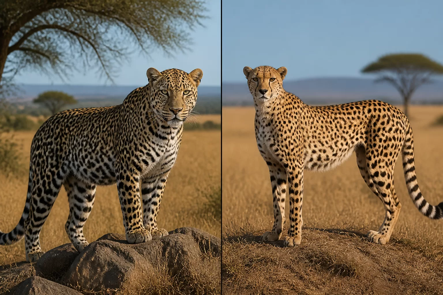 Kuo skiriasi leopardas nuo gepardo