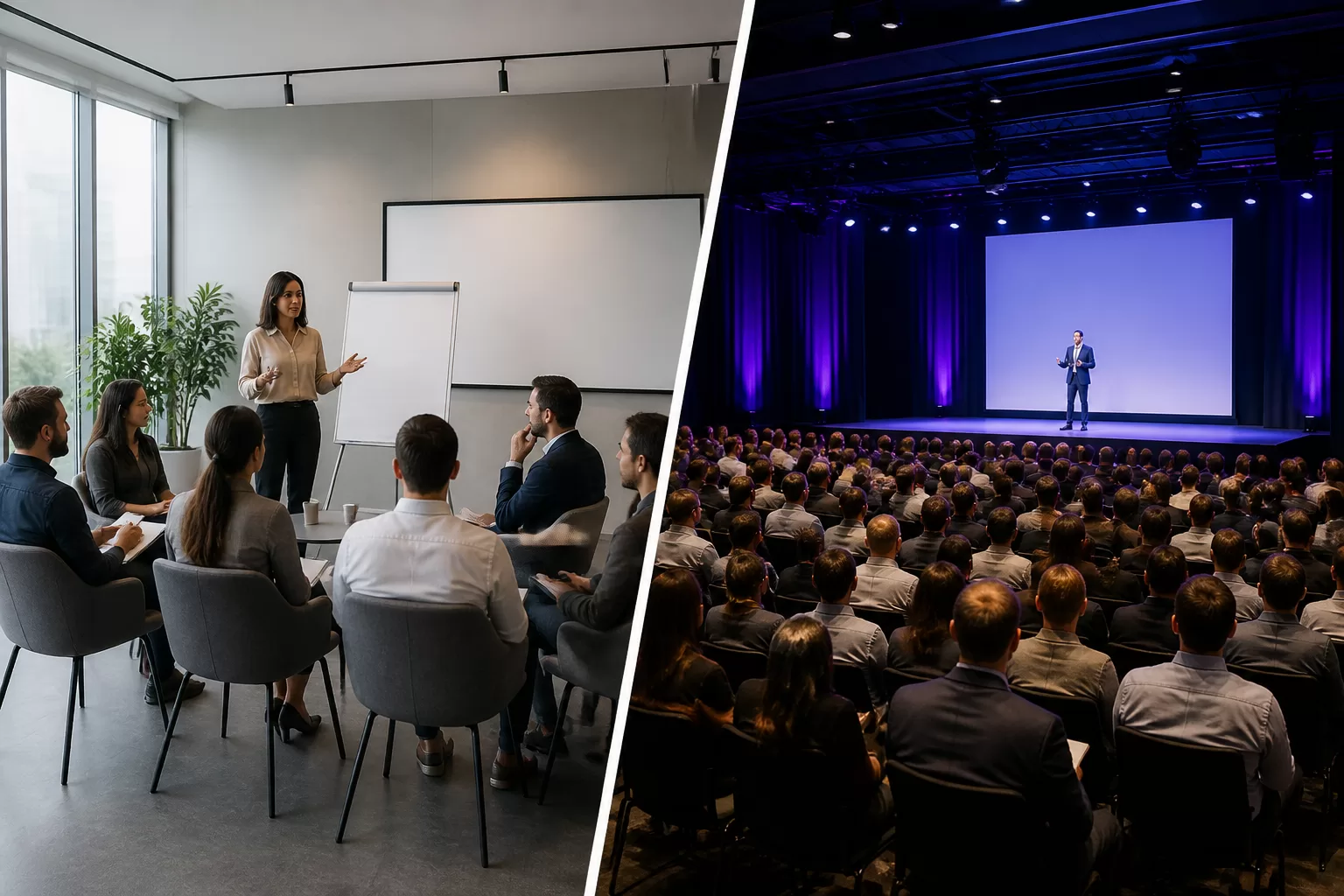 Kuo skiriasi seminaras nuo konferencijos