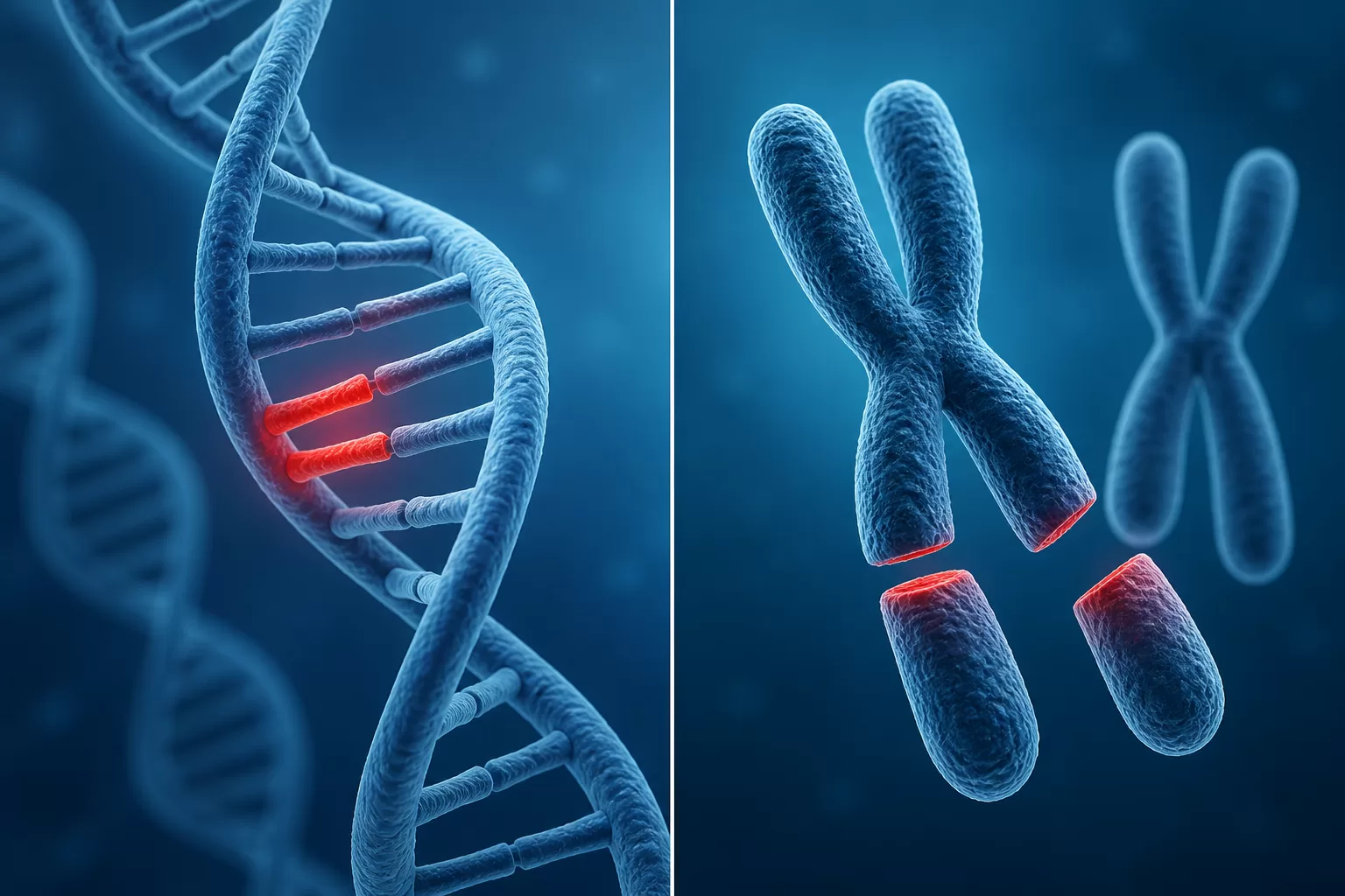 Kuo skiriasi chromosomų mutacijos nuo genų mutacijų