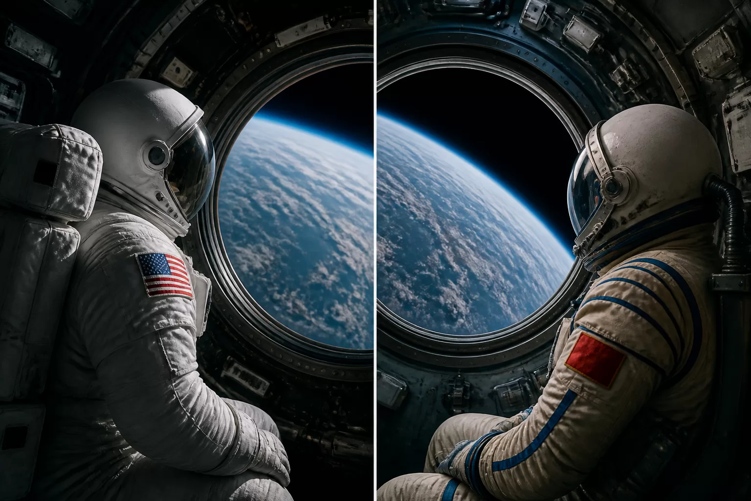 Astronautas ir kosmonautas kosmose