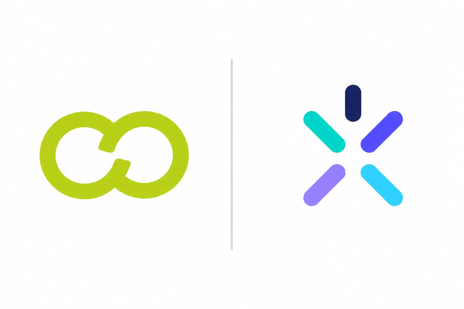 ESO ir Ignitis logotipų palyginimas, iliustruojantis straipsnį apie jų skirtumus