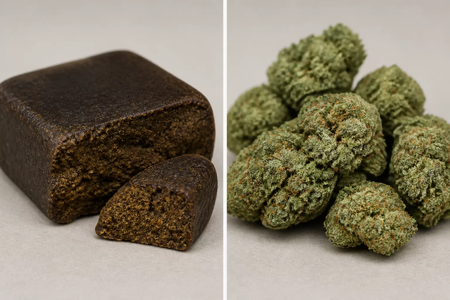 Hašišas ir marihuana: palyginimas