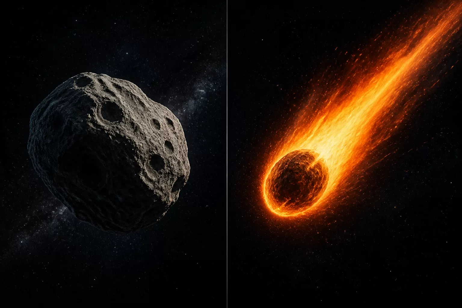 Kuo skiriasi asteroidas nuo meteorito