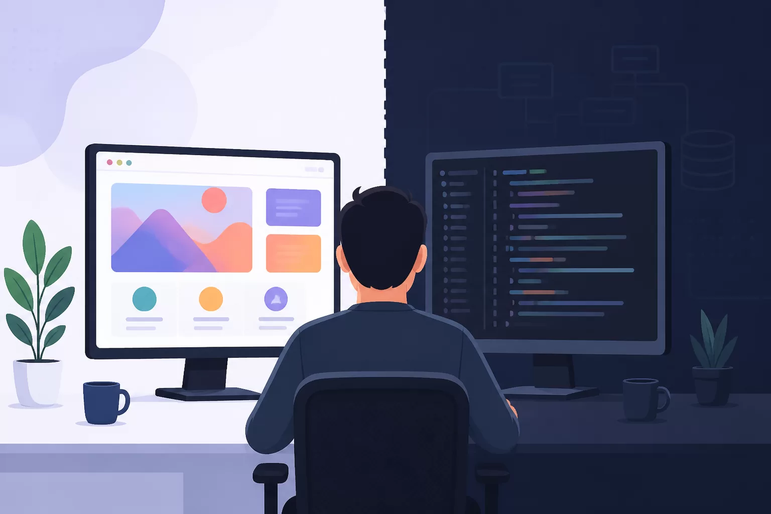 Kuo skiriasi back end nuo front end – vizualus programavimo sričių palyginimas