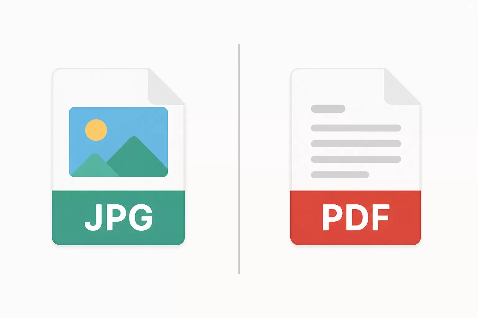 Kuo skiriasi JPG nuo PDF