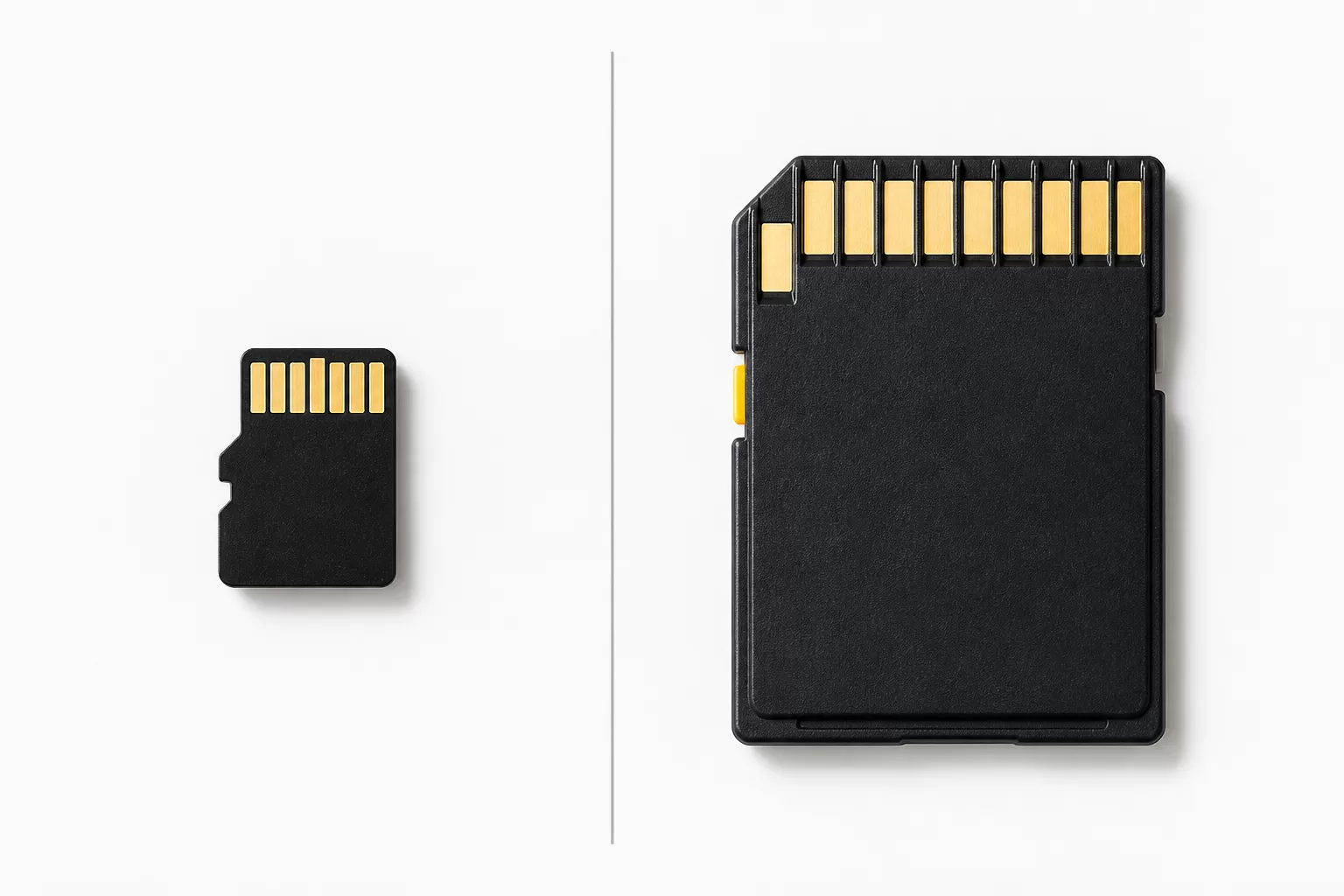 Kuo skiriasi microSD nuo SDHC atminties kortelių palyginimas