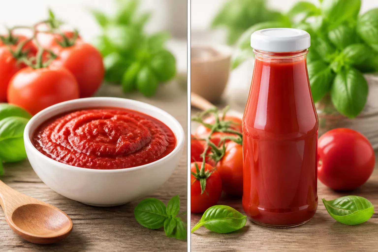Kuo skiriasi pomidorų padažas nuo kečupo – palyginamasis sustatymas