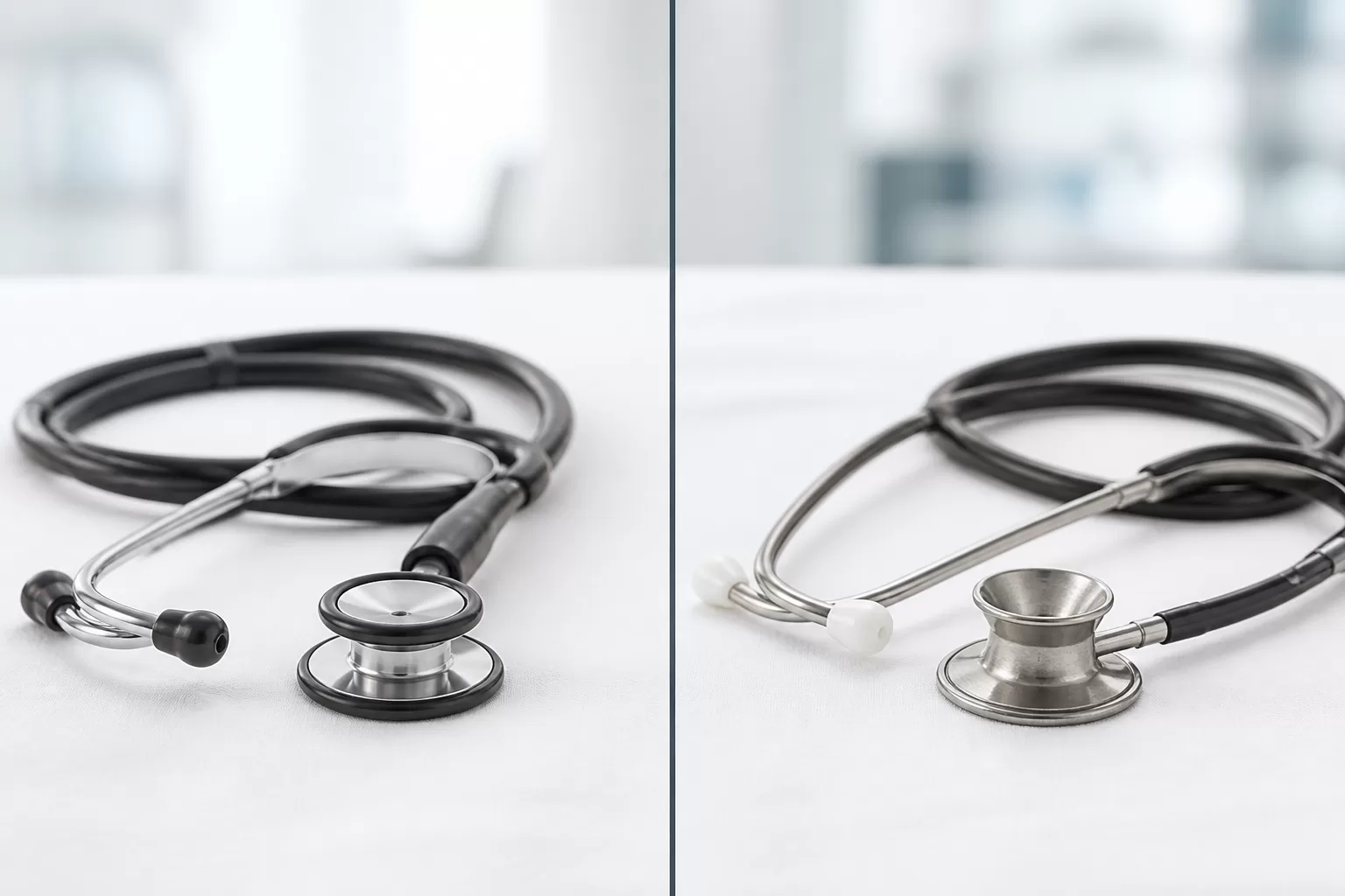 Stetoskopo ir fonendoskopo palyginimas: du medicininiai prietaisai greta